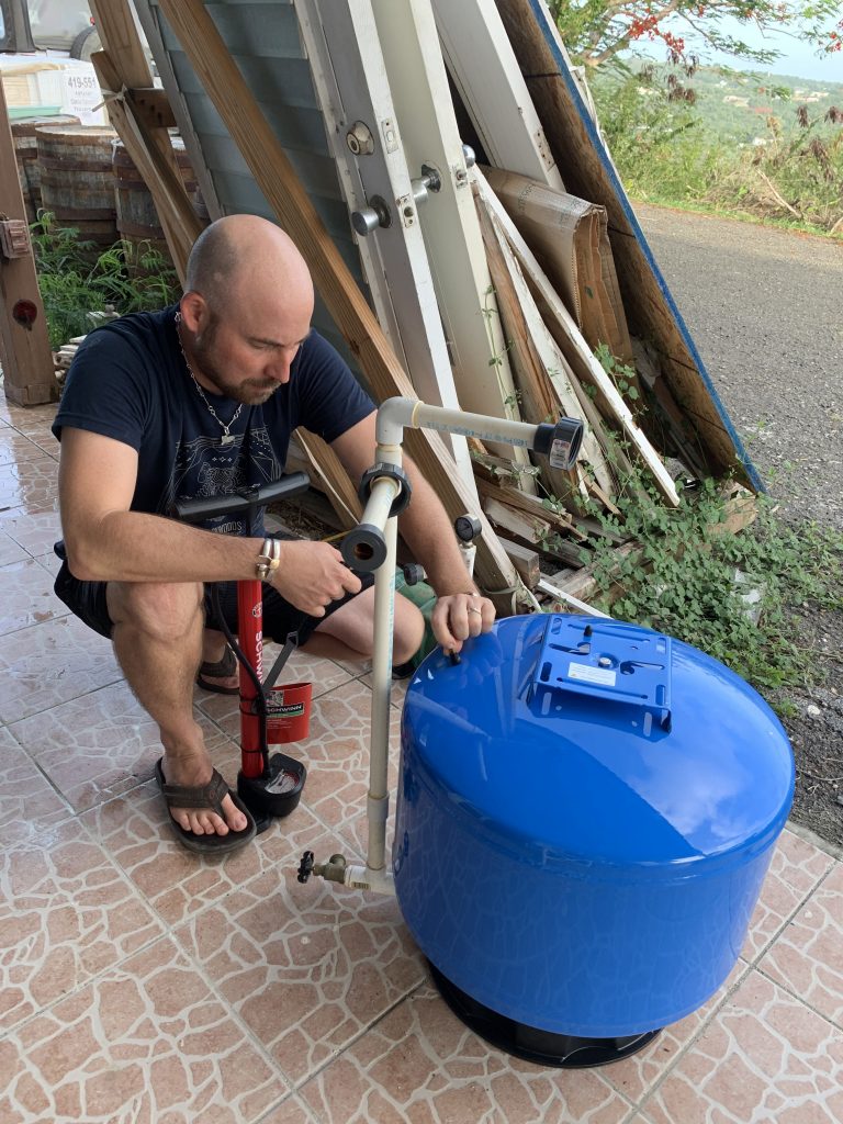 Setting the Proper Pressure on the Water Tank